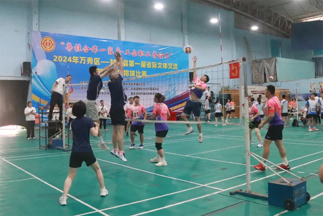 “氣”勢十足，“排”展風(fēng)采丨萬秀區(qū)——封開縣第一屆省際文體交流暨職工氣排球比賽成功舉辦