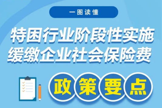 一張圖看明白：特困行業(yè)階段性緩繳企業(yè)社保費(fèi)政策要點(diǎn)